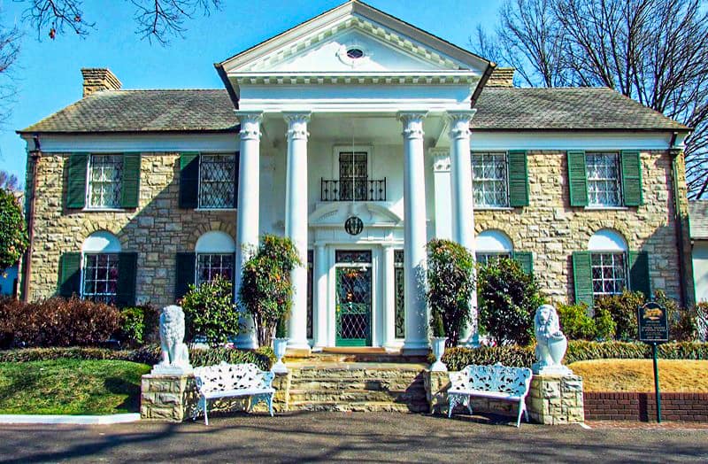 Graceland, the home of Elvis in Memphis, Tennessee