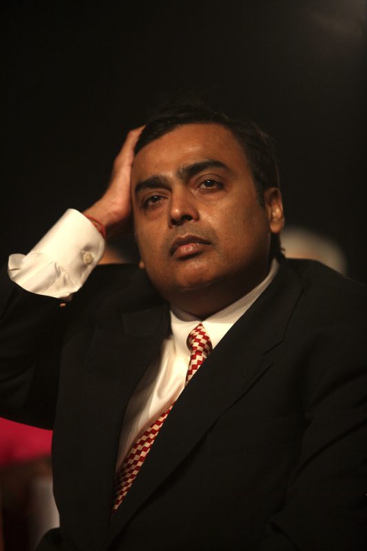 Indian billionaire Mukesh Ambani 