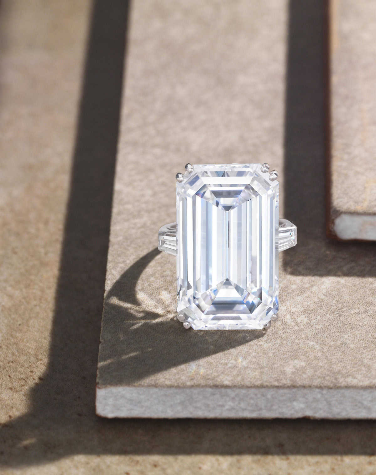 28 carat emerald-cut diamond