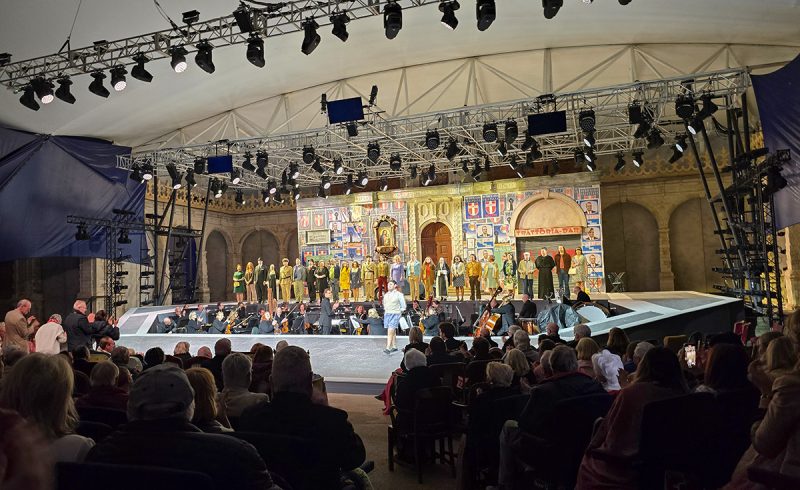 An Opera Holland Park performance of La Tosca in London, U.K.