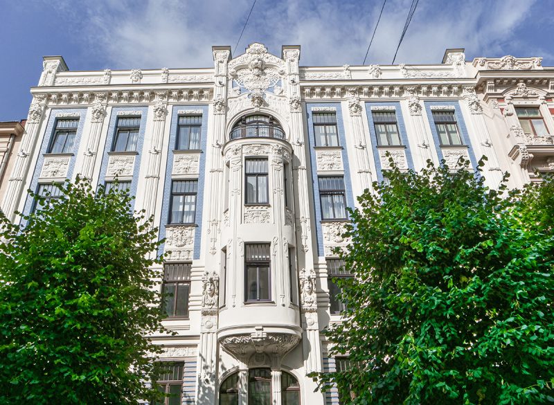 An Art Nouveau apartment block in Riga