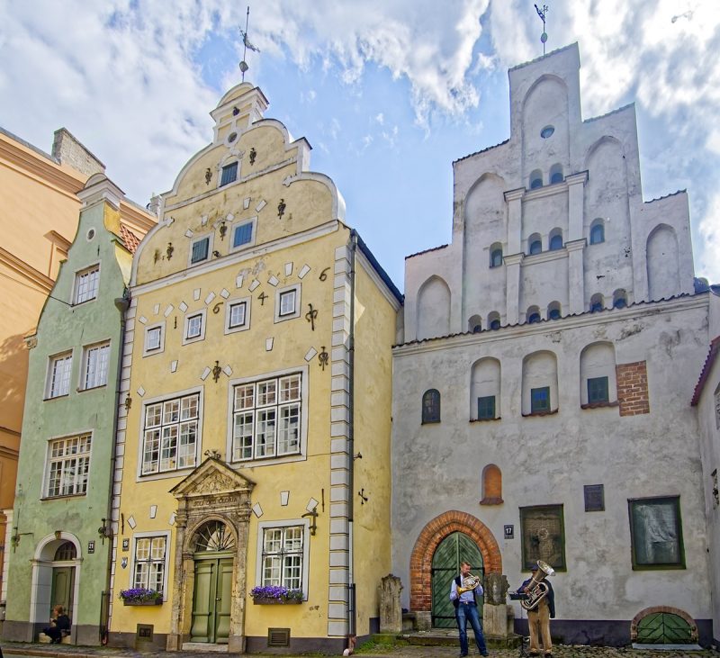 The Three Brothers buildings in Riga