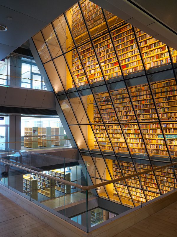 Inside the National Library of Latvia in Riga