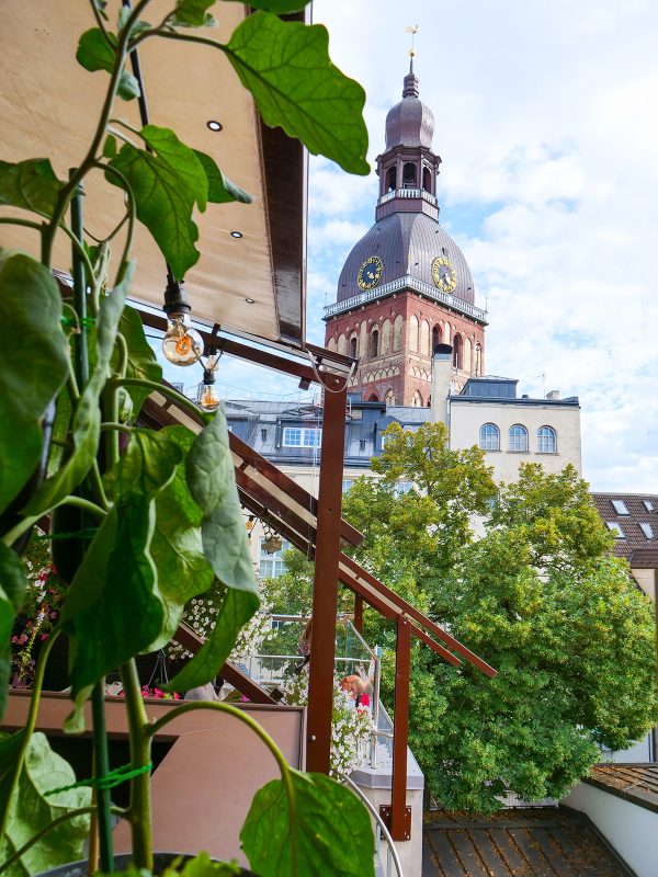 View from the Dome Hotel terrace in Riga