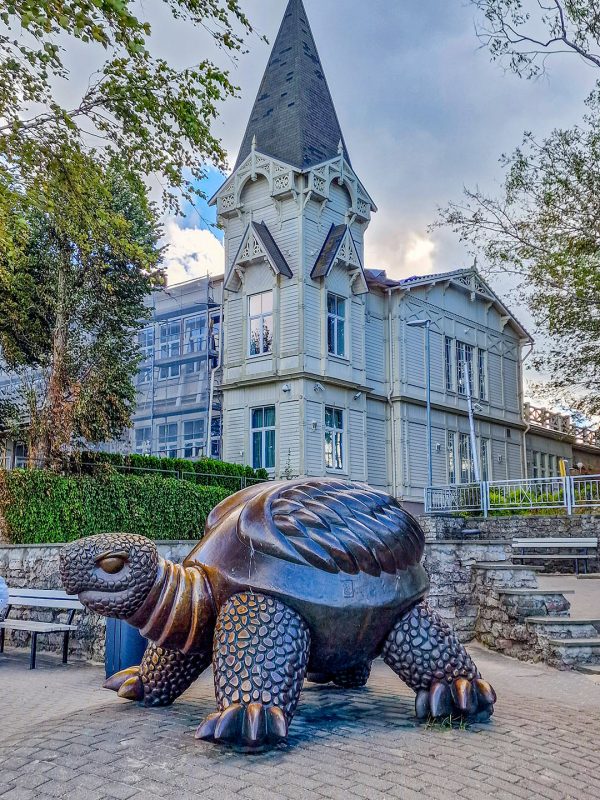 Jurmala turtle sculpture