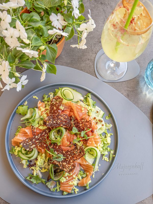 Salmon salad at Majorenhof