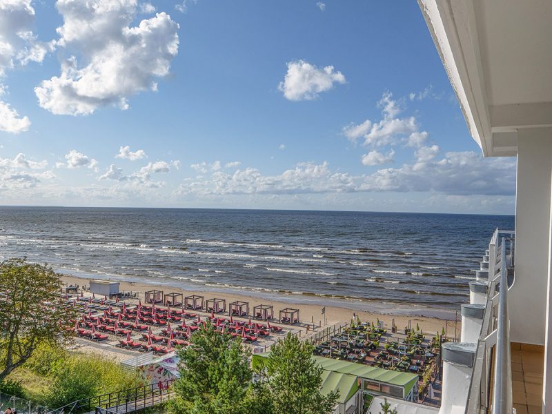 View from our balcony at Baltic Beach Hotel & SPA