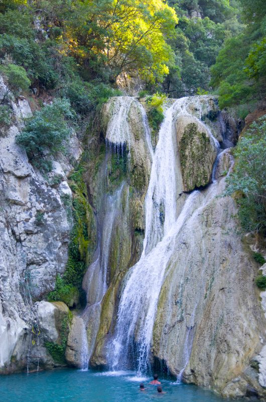 Lake and Polylimnio Waterfalls