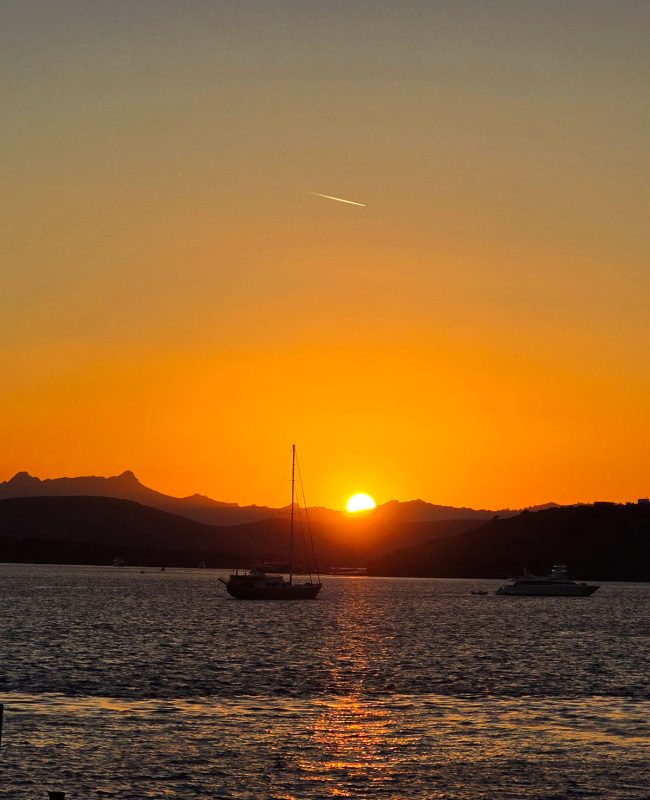 Sunset on board Star Legend