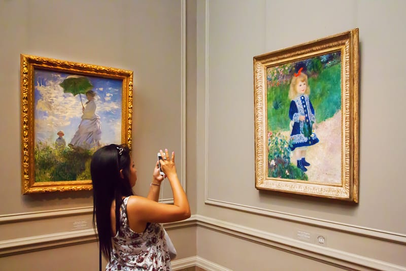 Impressionist paintings at The National Gallery of Art in Washington