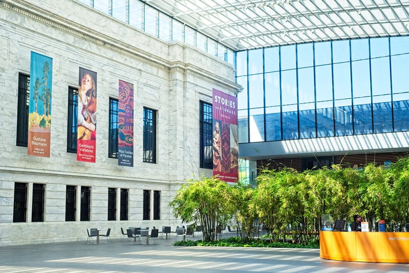 The new atrium in the Cleveland Museum of Art