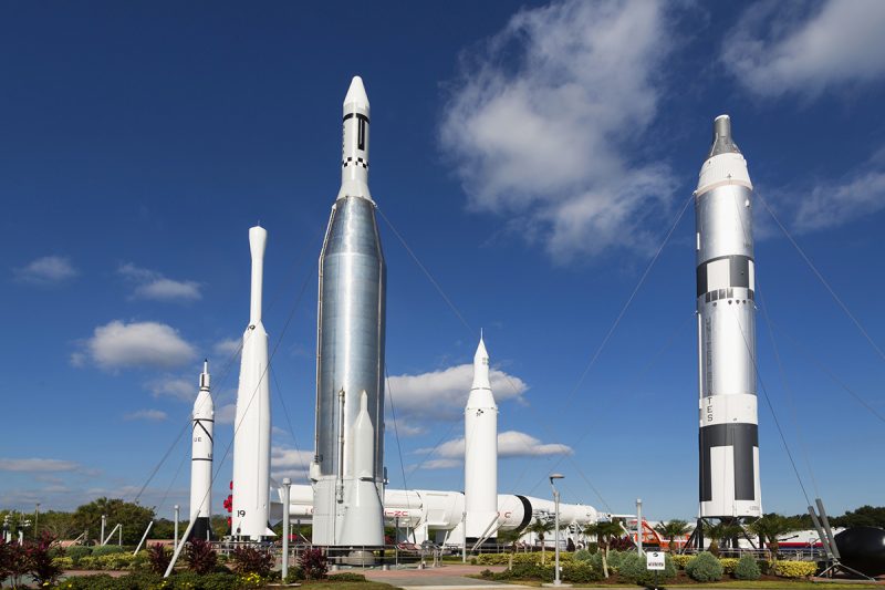 Kennedy Space Center Rocket Garden in Florida