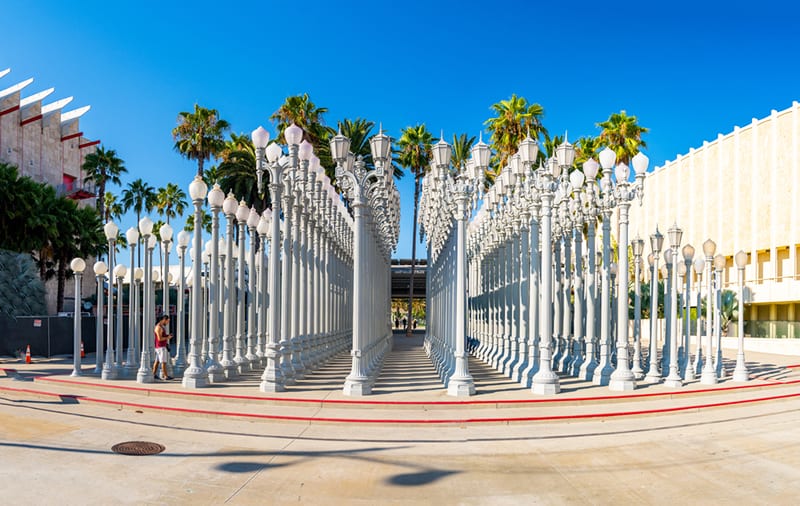 Urban Light, a sculpture by Chris Burden at LACMA