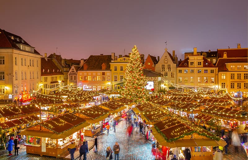 Tallinn Christmas Market in Estonia is one of the best places to spend Christmas in Europe