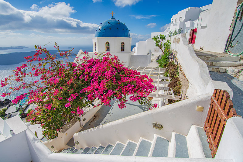 Santorini Blue Domes - Where to find them