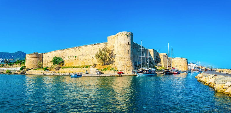 Kyrenia Castle situated in Northern Cyprus