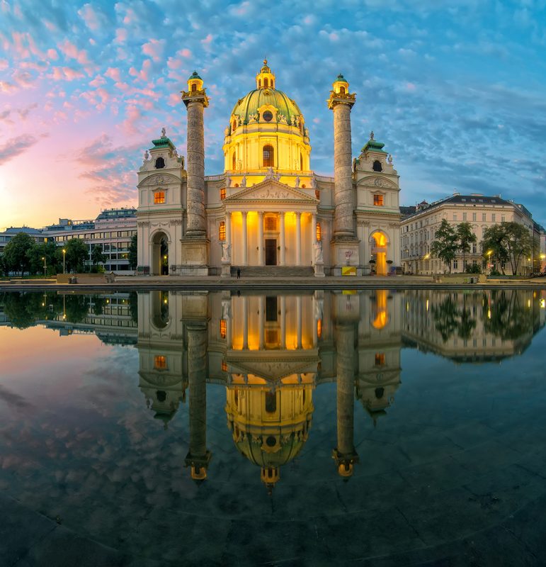 Karlskirche or St. Charles's Church, Vienna, Austria