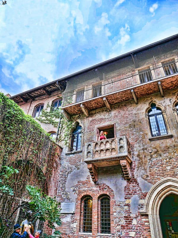 Juliet's Balcony in Verona, Italy