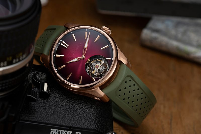 H. Moser & Cie. Pioneer Tourbillon Burgundy