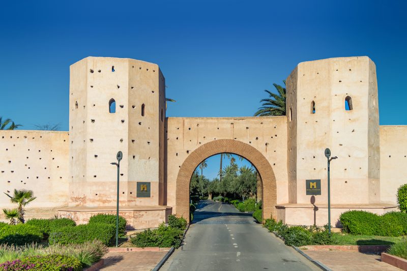 Entrance to the Royal Mansour Marrakech