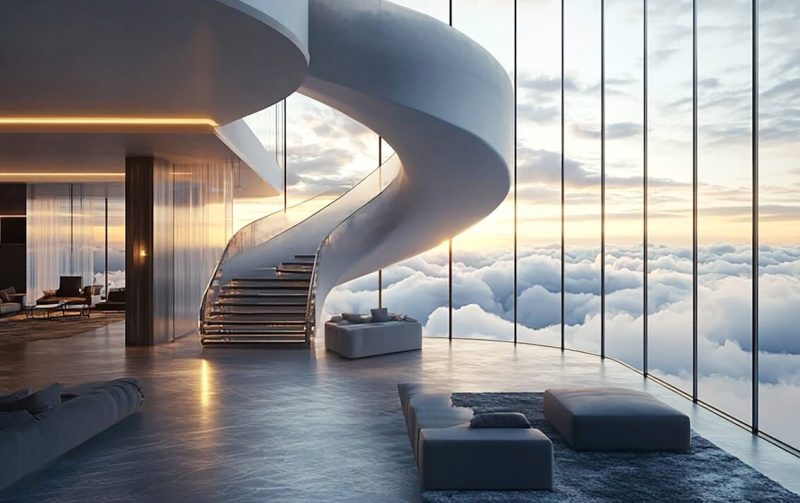 Sky Palace - render of a potential interior fit out