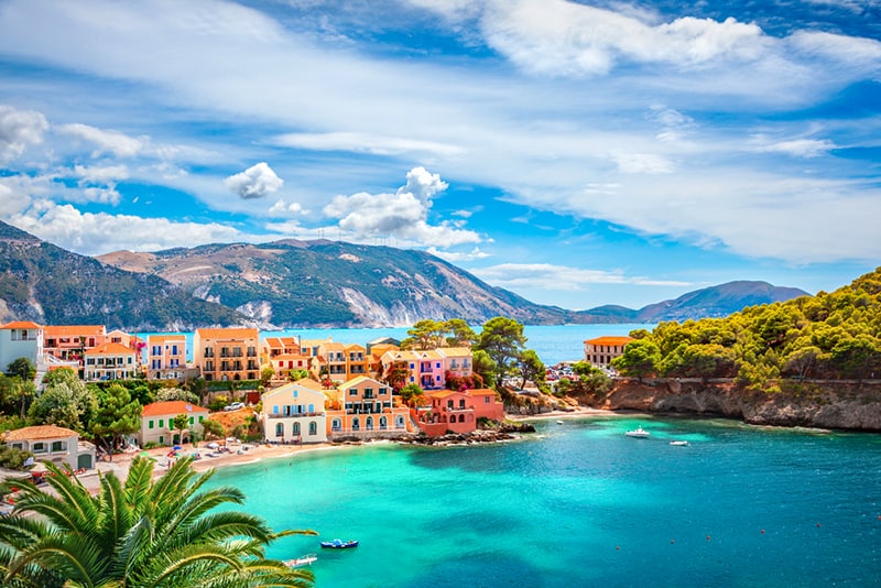 Assos village in Kefalonia, Greece