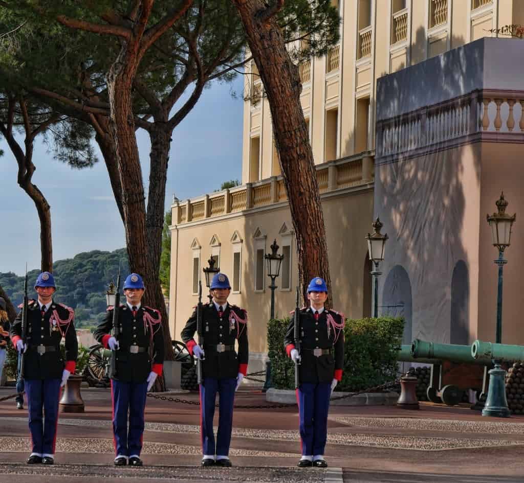 Changing of the guards on Le Rocher, MonteCarlo, Monaco