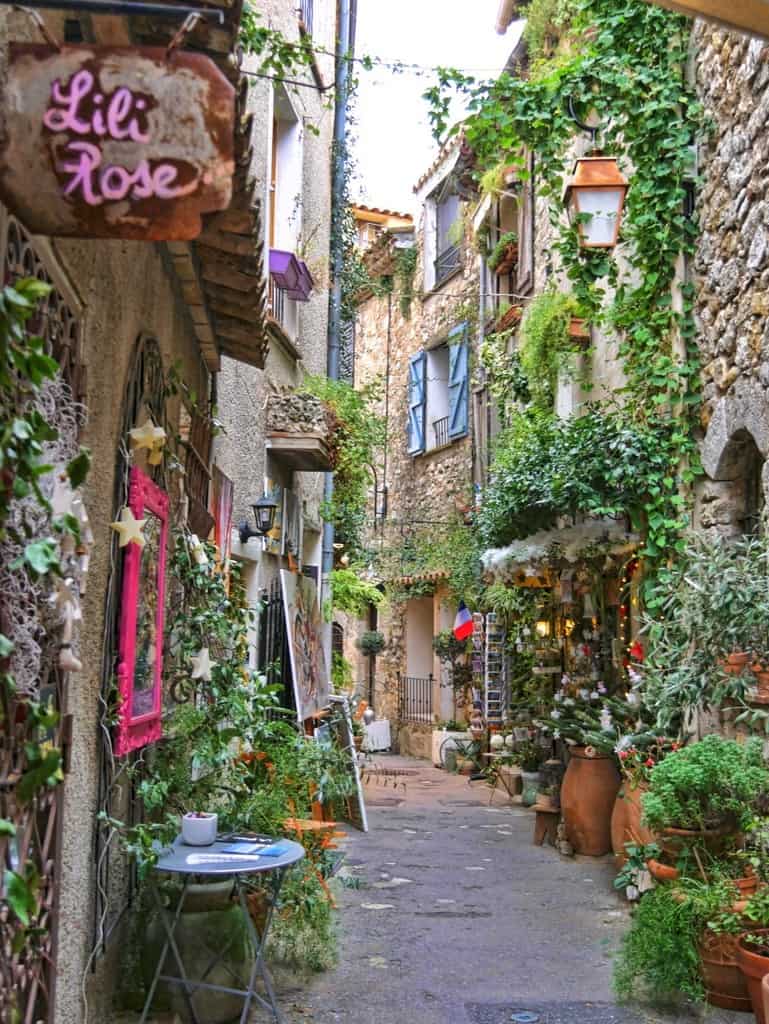 Mougins pedestrian street, South of France