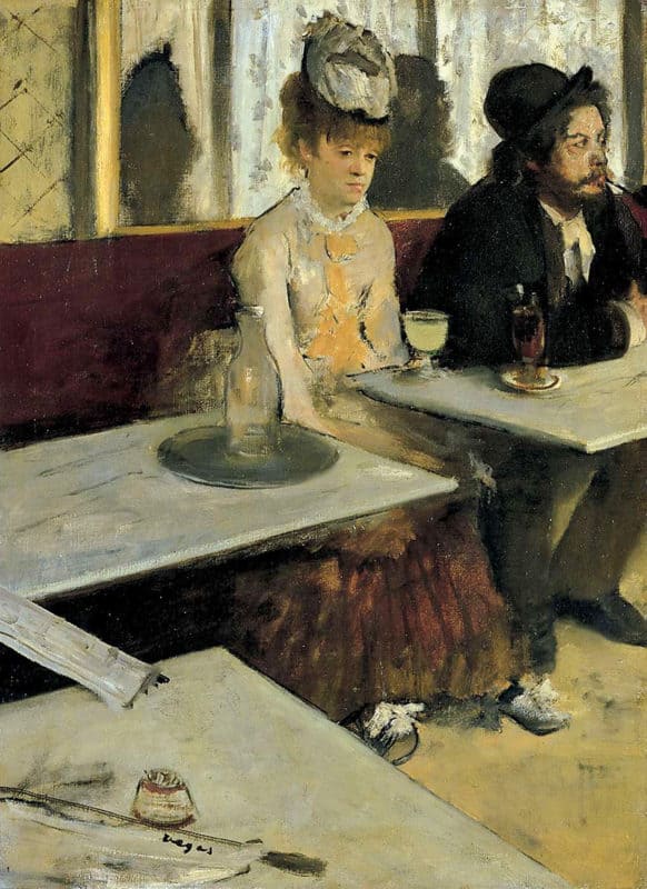 L'Absinthe by Edgar Degas, Public domain, via Wikimedia Commons