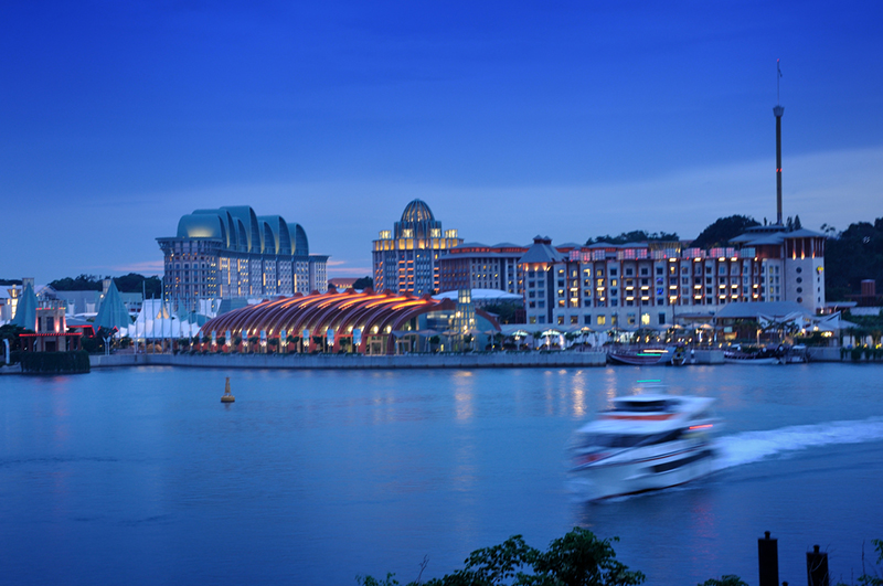 Resorts World Sentosa by night