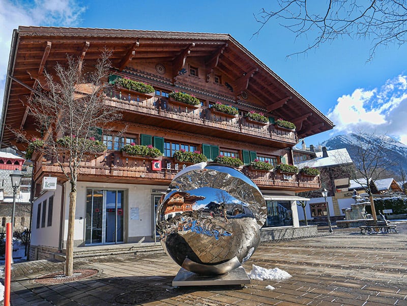 Gstaad town center, Switzerland