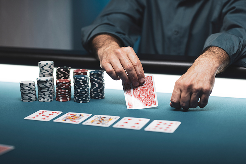 High stakes poker game