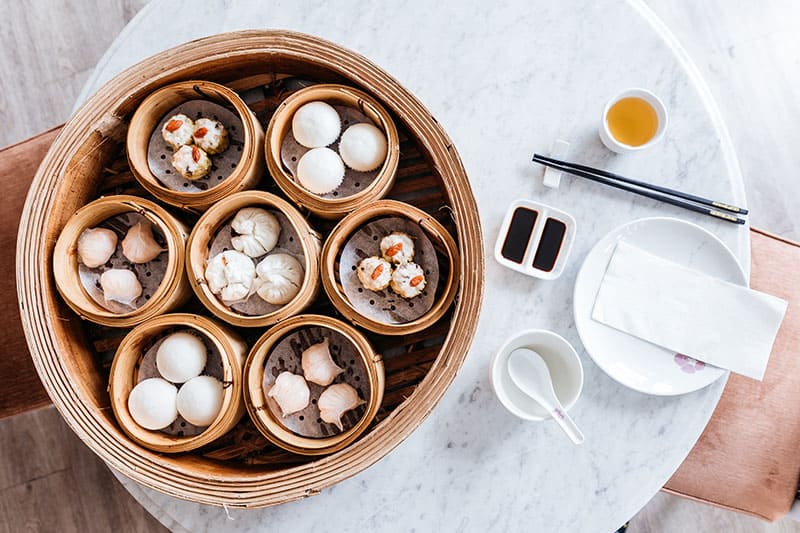 A selection of dim sum