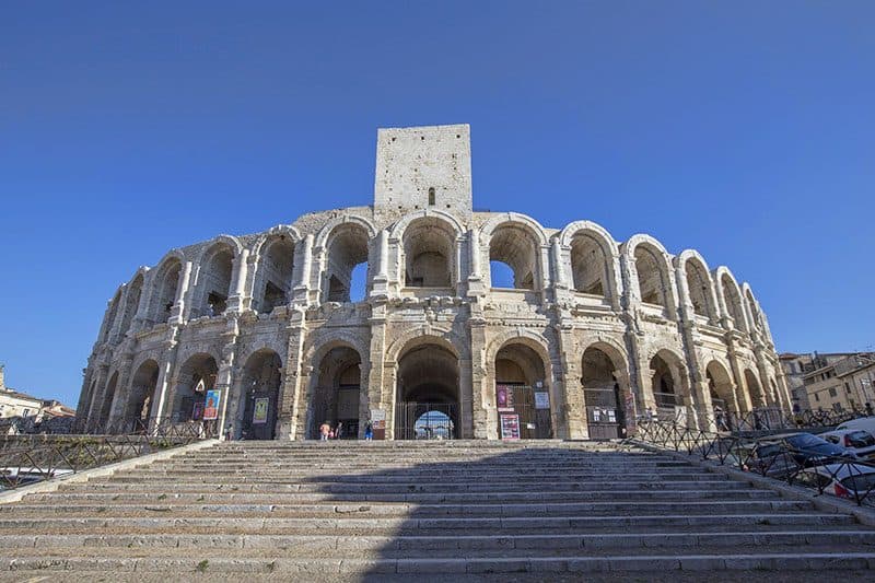 Arles ampitheater in France dates from Roman times