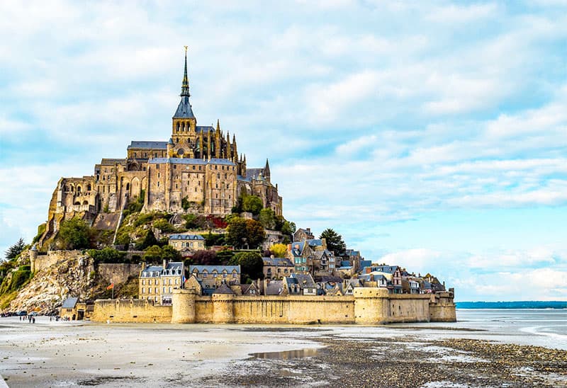 Mont Saint Michel - famous French landmarks