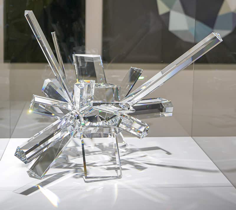 Swarovski crystal on display at Swarovski Kristallwelten