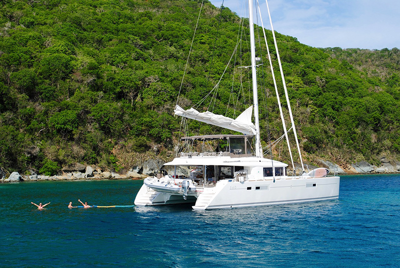 A catamaran in Canouan, Saint Vincent and the Grenadines
