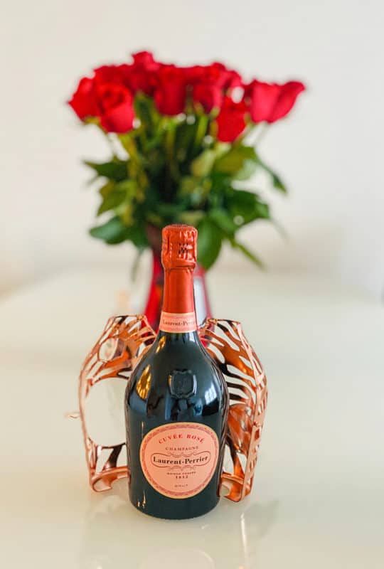 A Rose Champagne bottle