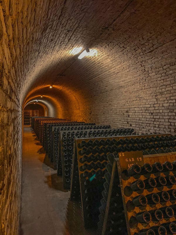Champagne Bollinger vintage cellars