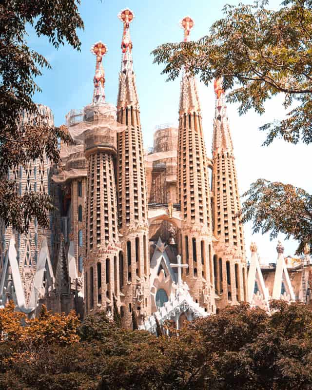 The Sagrada Familia in Barcelona, Spain