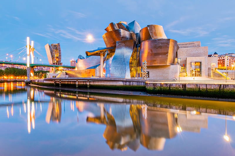 The Guggenheim Museum in Bilbao, Spain