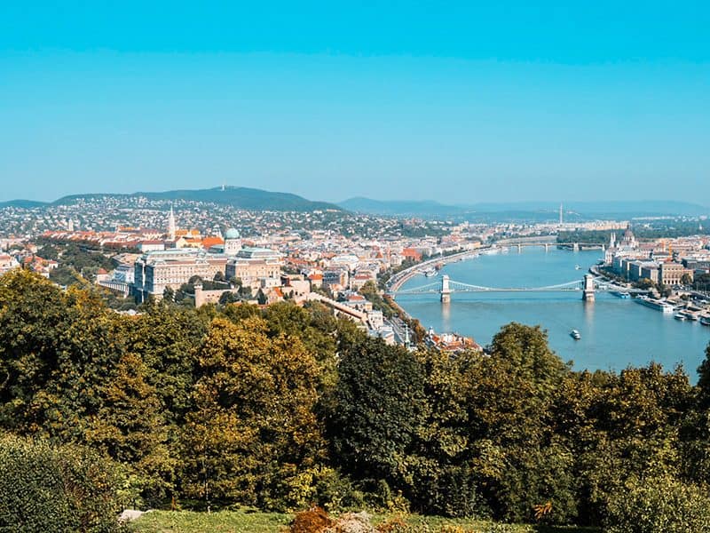 Budapest on the Danube river