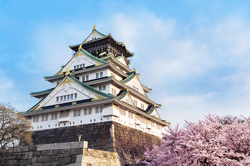 Osaka Castle in Japan