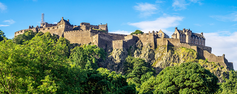 Edinburgh Castle in Scotland