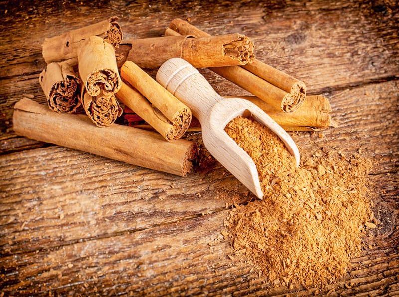 Ceylon cinnamon ticks and ground ceylon cinnamon