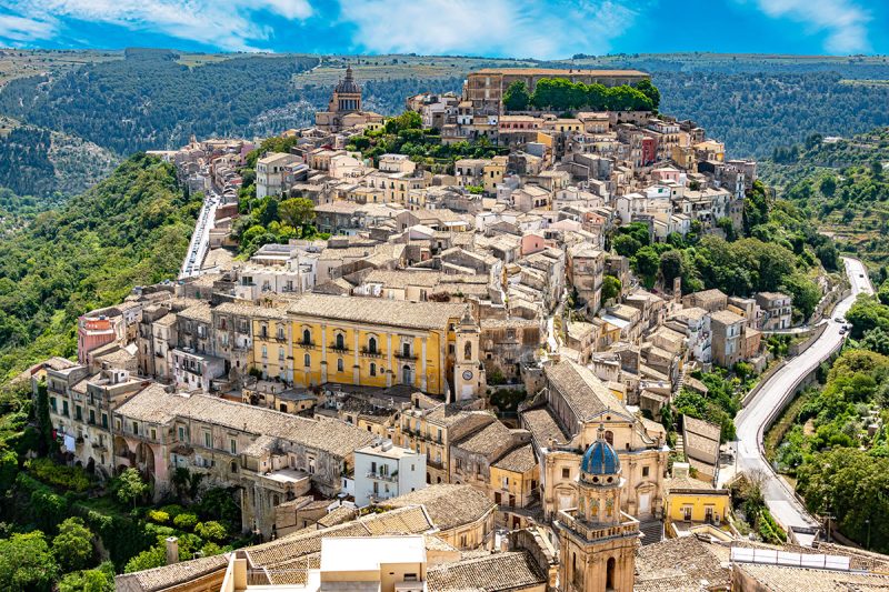 View of Ragusa in Val di Noto