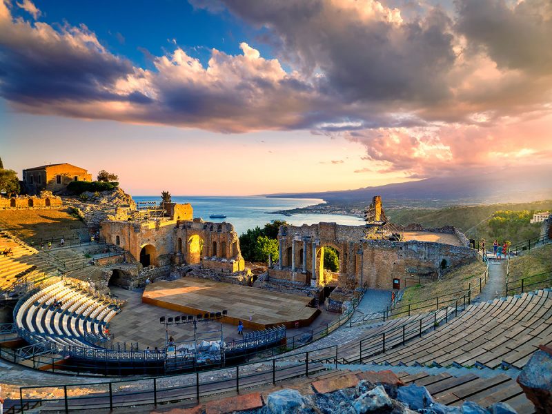 The ancient theater in Taormina