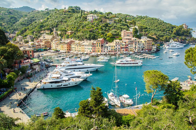 The beautiful town of Portofino
