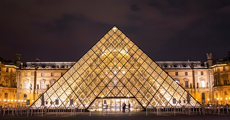 The Louvre pyramid