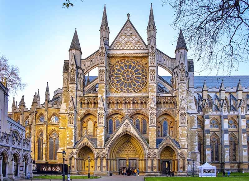 Westminster Abbey in London - one of the best goth cities
